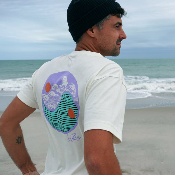 Sun Moon Ocean - Supima® Cotton Tee Shirt - Natural White