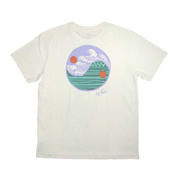 Sun Moon Ocean - Supima® Cotton Tee Shirt - Natural White